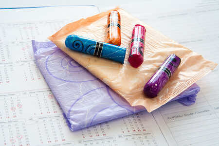 tampons, menstruation, irregular periods, PCOS